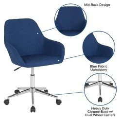 Top 10 ✨ Office Chairs Flash Furniture Cortana Fabric Swivel Home And Office Mid-Back Chair, Blue (DS8012LBBLUF) 👍 -Office Chairs Online store unnamed file 1007