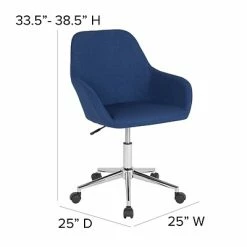 Top 10 ✨ Office Chairs Flash Furniture Cortana Fabric Swivel Home And Office Mid-Back Chair, Blue (DS8012LBBLUF) 👍 -Office Chairs Online store unnamed file 1008