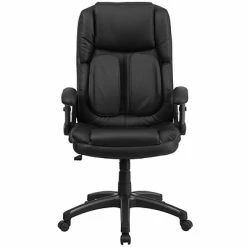 Best Sale ✨ Flash Furniture Executive/Managerial Chairs Flash BT90275H Leather Extreme Comfort High Back Exec Swivel Office Chair W/Flip-Up Arms, Black 🔥 -Office Chairs Online store unnamed file 1020