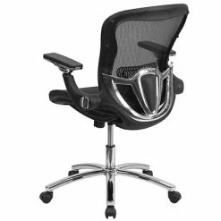 Budget 🔥 Flash Furniture Executive/Managerial Chairs Flash Mid-Back Mesh Executive Swivel Office Chair W/Synchro-Tilt & Height-Adj Flip-Up Arms, Black (GOWY87) ❤️ -Office Chairs Online store unnamed file 1053