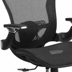 Budget 🔥 Flash Furniture Executive/Managerial Chairs Flash Mid-Back Mesh Executive Swivel Office Chair W/Synchro-Tilt & Height-Adj Flip-Up Arms, Black (GOWY87) ❤️ -Office Chairs Online store unnamed file 1054