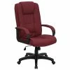 Outlet 💯 Executive/Managerial Chairs Flash Furniture High Back Fabric Executive Office Chair With Padded Nylon Arms, Burgundy 🌟
