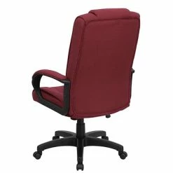 Outlet 💯 Executive/Managerial Chairs Flash Furniture High Back Fabric Executive Office Chair With Padded Nylon Arms, Burgundy 🌟 -Office Chairs Online store unnamed file 1074