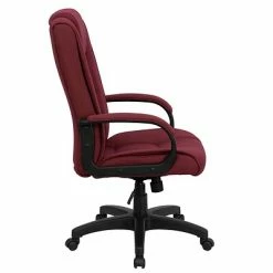 Outlet 💯 Executive/Managerial Chairs Flash Furniture High Back Fabric Executive Office Chair With Padded Nylon Arms, Burgundy 🌟 -Office Chairs Online store unnamed file 1075