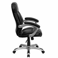 Best Sale 😉 Executive/Managerial Chairs Flash Furniture High Back Leather Contemporary Office Chair With Spring Tilt Control, Black 😀 -Office Chairs Online store unnamed file 1108