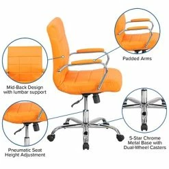 Best reviews of 😍 Executive/Managerial Chairs Flash Furniture Mid-Back, Orange Vinyl Executive Swivel Office Chair With Chrome Arms (GO-2240-ORG-GG) 😉 -Office Chairs Online store unnamed file 1115