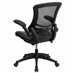 Coupon 🔥 Task Chairs Flash Furniture Mesh Back Faux Leather Computer And Desk Chair, Black (BLX5MLEA) ⭐ -Office Chairs Online store unnamed file 1126