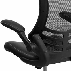 Coupon 🔥 Task Chairs Flash Furniture Mesh Back Faux Leather Computer And Desk Chair, Black (BLX5MLEA) ⭐ -Office Chairs Online store unnamed file 1127