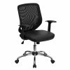 Best deal 🧨 Executive/Managerial Chairs Flash Furniture Mid Back Office Chair With Mesh Back And Italian Leather Seat, Black 😀 -Office Chairs Online store unnamed file 1136