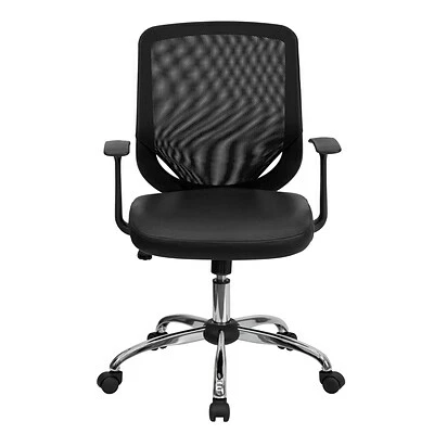 Best deal ๐งจ Executive/Managerial Chairs Flash Furniture Mid Back Office Chair With Mesh Back And Italian Leather Seat, Black ๐ 8 Best deal ๐งจ Executive/Managerial Chairs Flash Furniture Mid Back Office Chair With Mesh Back And Italian Leather Seat, Black ๐ - Image 6