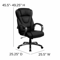 Best reviews of 😉 Executive/Managerial Chairs Flash Furniture High Back Leather Executive Office Chair With Tilt Lock Mechanism, Black 👏 -Office Chairs Online store unnamed file 1148