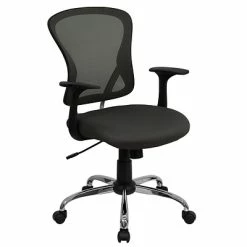 Best reviews of ⭐ Task Chairs Flash Furniture Mid-Back Office Chair, Dark Gray 🎉