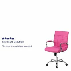 Best Sale ✨ Executive/Managerial Chairs Flash Furniture Mid-Back Vinyl Executive Swivel Office Chair With Chrome Arms, Pink [GO-2240-PK-GG] 🥰 -Office Chairs Online store unnamed file 122