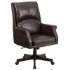 Coupon 🎉 Executive/Managerial Chairs Flash Furniture High-Back Pillow-Back Leather Executive Swivel Office Chair, Brown (BT9025H2BN) 🤩 -Office Chairs Online store unnamed file 1221