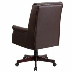 Coupon 🎉 Executive/Managerial Chairs Flash Furniture High-Back Pillow-Back Leather Executive Swivel Office Chair, Brown (BT9025H2BN) 🤩 -Office Chairs Online store unnamed file 1228