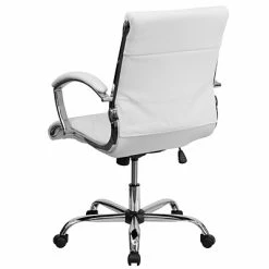 Best Sale 😀 Executive/Managerial Chairs Flash Furniture Mid-Back Leather Executive Office Chair; White ✨ -Office Chairs Online store unnamed file 1242