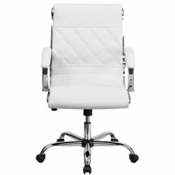 Best Sale 😀 Executive/Managerial Chairs Flash Furniture Mid-Back Leather Executive Office Chair; White ✨ -Office Chairs Online store unnamed file 1244