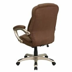 Budget 🌟 Task Chairs Flash Furniture High Back Micro Fiber Contemporary Office Chair, Brown 🧨 -Office Chairs Online store unnamed file 1300