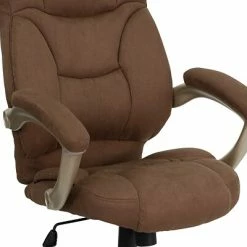 Budget 🌟 Task Chairs Flash Furniture High Back Micro Fiber Contemporary Office Chair, Brown 🧨 -Office Chairs Online store unnamed file 1301