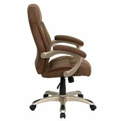 Budget 🌟 Task Chairs Flash Furniture High Back Micro Fiber Contemporary Office Chair, Brown 🧨 -Office Chairs Online store unnamed file 1302