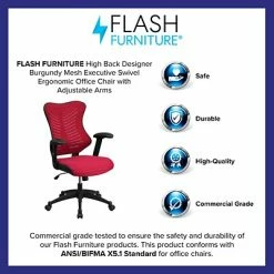 Flash Sale ๐ Task Chairs Flash Furniture BLZP806BY Mesh Office Chair, Burgundy (BLZP806BY) ๐ 14 Flash Sale ๐ Task Chairs Flash Furniture BLZP806BY Mesh Office Chair, Burgundy (BLZP806BY) ๐ -Office Chairs Online store unnamed file 1306