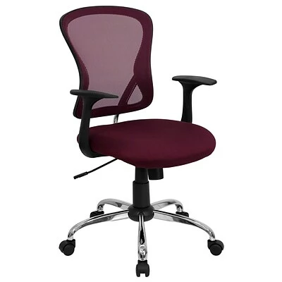 Best Pirce ⭐ Task Chairs Flash Furniture Mid-Back Office Chair, Burgundy 💯 3 Best Pirce ⭐ Task Chairs Flash Furniture Mid-Back Office Chair, Burgundy 💯