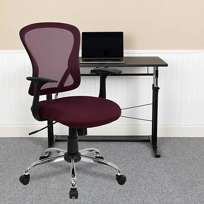 Best Pirce ⭐ Task Chairs Flash Furniture Mid-Back Office Chair, Burgundy 💯 4 Best Pirce ⭐ Task Chairs Flash Furniture Mid-Back Office Chair, Burgundy 💯 - Image 2
