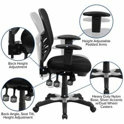 Brand new 🔥 Executive/Managerial Chairs Flash Furniture Mesh Executive Chair, Black (HL-0001-GG) 🔔 -Office Chairs Online store unnamed file 136