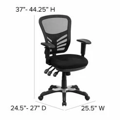 Brand new 🔥 Executive/Managerial Chairs Flash Furniture Mesh Executive Chair, Black (HL-0001-GG) 🔔 -Office Chairs Online store unnamed file 137