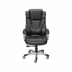 Promo ❤️ Executive/Managerial Chairs Quill Brand® Baird Bonded Leather Manager Chair, Black (23234) 🛒