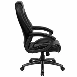 Coupon 🔥 Executive/Managerial Chairs Flash Furniture Faux Leather Executive Chair, Black And Smoked (GO7145BK) 💯 -Office Chairs Online store unnamed file 1407