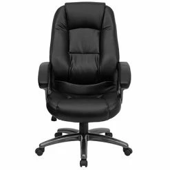 Coupon 🔥 Executive/Managerial Chairs Flash Furniture Faux Leather Executive Chair, Black And Smoked (GO7145BK) 💯 -Office Chairs Online store unnamed file 1408