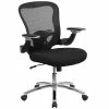 Cheapest 🎁 Flash Furniture Executive/Managerial Chairs Flash GOWY872 Mid-Back Mesh Exec Swivel Office Chair, Black W/Mesh Padded Seat & Adj Flip-Up Arms 🤩