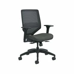 Hot Sale 🧨 Task Chairs HON Solve Mesh Back Fabric Computer And Desk Chair, Ink (HONSVM1ALC10TK) 👍