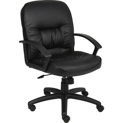Discount ๐ Executive/Managerial Chairs Boss Mid Back Leatherplus Executive Chair, Black (B7306) ๐ 3 Discount ๐ Executive/Managerial Chairs Boss Mid Back Leatherplus Executive Chair, Black (B7306) ๐