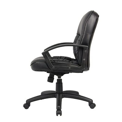 Discount ๐ Executive/Managerial Chairs Boss Mid Back Leatherplus Executive Chair, Black (B7306) ๐ 6 Discount ๐ Executive/Managerial Chairs Boss Mid Back Leatherplus Executive Chair, Black (B7306) ๐ - Image 4