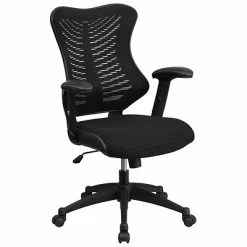 Best Sale ⭐ Executive/Managerial Chairs Flash Furniture Mesh Executive Chair, Black (BL-ZP-806-BK-GG) ✔️