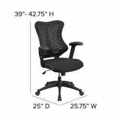 Best Sale ⭐ Executive/Managerial Chairs Flash Furniture Mesh Executive Chair, Black (BL-ZP-806-BK-GG) ✔️ -Office Chairs Online store unnamed file 1492