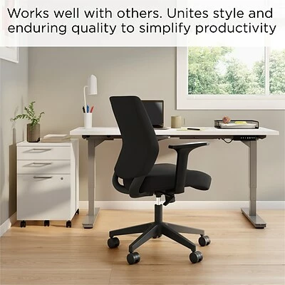 Coupon š Union & Scale Task Chairs Union & Scale⢠Essentials⢠Fabric Task Chair, Black (UN59380) š§Ø 7 Coupon š Union & Scale Task Chairs Union & Scale⢠Essentials⢠Fabric Task Chair, Black (UN59380) š§Ø - Image 5