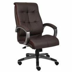 Cheap 🔔 Executive/Managerial Chairs Boss Double Plush High Back Executive Chair, Brown (B8771P-BN) 😉