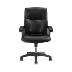 Cheap 🔔 Executive/Managerial Chairs HON SofThread Leather High-Back Executive Chair, Center-Tilt, Fixed Arms, Black (BSXVL151SB11) 🎉 -Office Chairs Online store unnamed file 1510