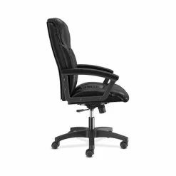 Cheap 🔔 Executive/Managerial Chairs HON SofThread Leather High-Back Executive Chair, Center-Tilt, Fixed Arms, Black (BSXVL151SB11) 🎉 -Office Chairs Online store unnamed file 1511