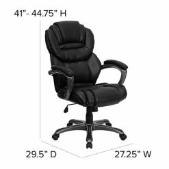 Top 10 ⌛ Executive/Managerial Chairs Flash Furniture High-Back LeatherSoft Executive Chair, Fixed Arms, Black (GO901BK) 👍 -Office Chairs Online store unnamed file 1520