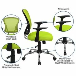 Flash Sale 🥰 Task Chairs Flash Furniture Mid-Back Office Chair, Green 🧨 -Office Chairs Online store unnamed file 1528