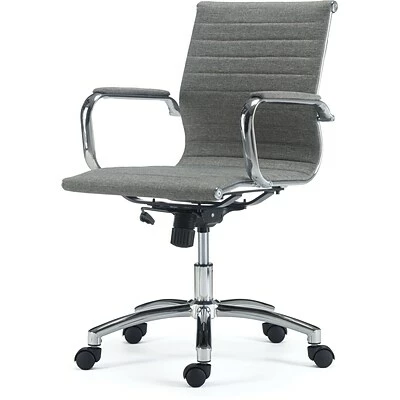 Outlet 🥰 Staples Executive/Managerial Chairs Quill Brand® Everell Fabric Managers Chair, Gray (53279) 💯 6 Outlet 🥰 Staples Executive/Managerial Chairs Quill Brand® Everell Fabric Managers Chair, Gray (53279) 💯 - Image 4
