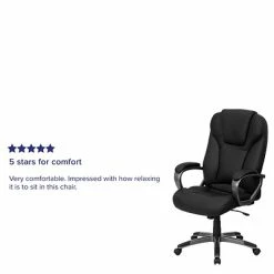 Hot Sale 💯 Executive/Managerial Chairs Flash Furniture Faux Leather Executive Chair, Gray And Black (BT9066BK) 🌟 -Office Chairs Online store unnamed file 1573