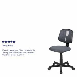 Top 10 ❤️ Task Chairs Flash Furniture Fundamentals Nylon Swivel Computer And Desk Chair, Gray (LF-134-GY-GG) 💯 -Office Chairs Online store unnamed file 1582