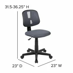 Top 10 ❤️ Task Chairs Flash Furniture Fundamentals Nylon Swivel Computer And Desk Chair, Gray (LF-134-GY-GG) 💯 -Office Chairs Online store unnamed file 1584