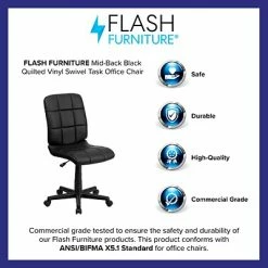 Buy 🎁 Task Chairs Flash Furniture Vinyl Task Chair, Black (GO16911BK) ✔️ -Office Chairs Online store unnamed file 1617