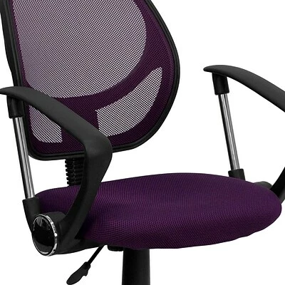 Hot Sale ๐ Task Chairs Flash Furniture Mid-Back Task And Computer Chair With Arm, Purple ๐ 10 Hot Sale ๐ Task Chairs Flash Furniture Mid-Back Task And Computer Chair With Arm, Purple ๐ - Image 8